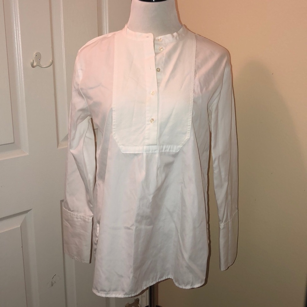 Women’s Blouse, Size 8, White, J Crew